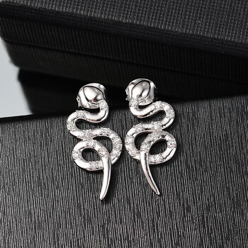 LUXURIANT SI Labor Diamant Ohrringe, 925 Silber rhodiniert - 0,33 ct.