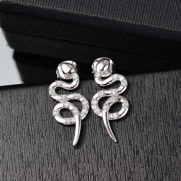 LUXURIANT SI Labor Diamant Ohrringe, 925 Silber rhodiniert - 0,33 ct. image number 2