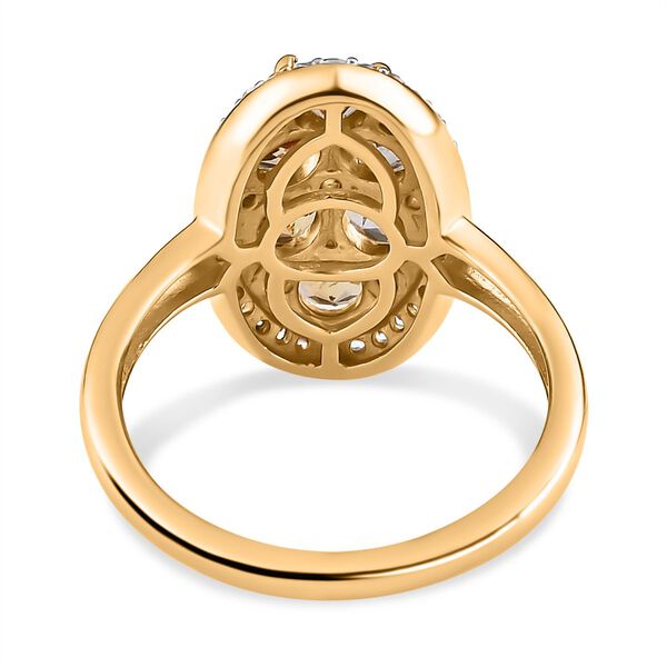 Natürlicher, goldener Tansanit und Zirkon-Ring - 2,30 ct. image number 6