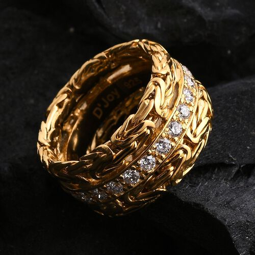 Royal Bali - Lab Grown Diamant SI-GH Ring 925 Silber (Größe 17.00) ca. 0.66 ct image number 1