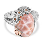 D’joy AA, Natürlicher Champagner Zirkon Ring 925 Silber (Größe 18.00) ca. 7,17 ct