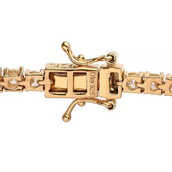 D'Joy Moissanit Armband ca. 20 cm 925 Silber Gelbgold Vermeil ca. 5.20 ct image number 7