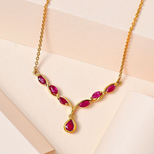 Scarlet afrikanische Rubin-Halskette image number 2