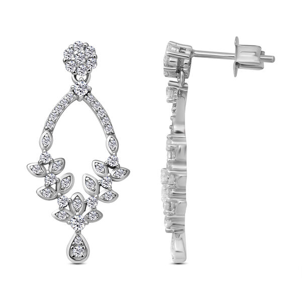 Lustro Stella - Wei&szlig;e Zirkonia-Ohrringe, 925 Silber rhodiniert ca. 1.24 ct image number 2