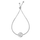 Flexibles Zirkonia Armband, rhodiniert