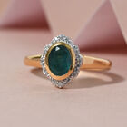 Grandidierit und Zirkon-Ring, 925 Silber vergoldet  ca. 0,96 ct image number 1