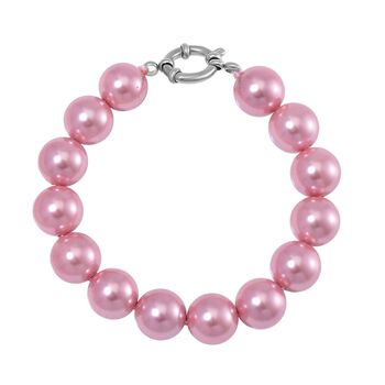 Rosa Muschelkernperle Armband
