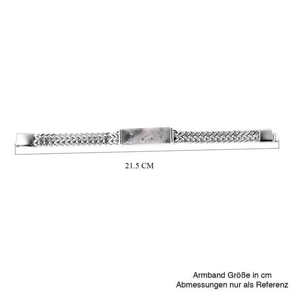 Labradorit-Armband, 20 cm, Edelstahl ca. 17,00 ct image number 6