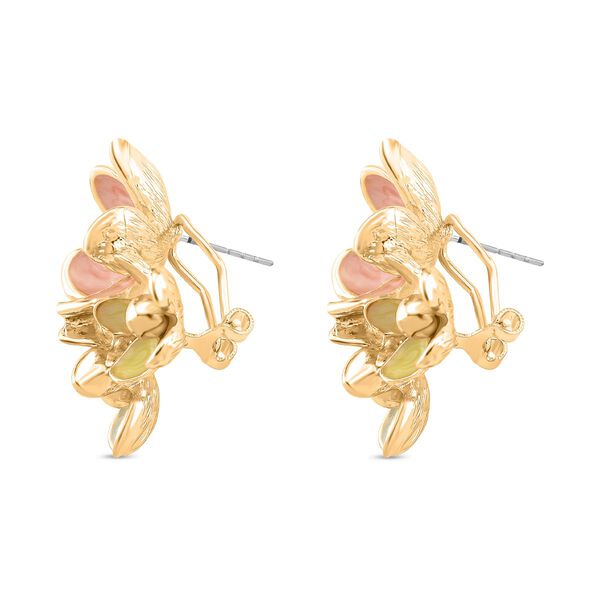 Florale Emaille-Ohrringe image number 4