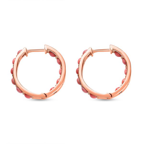 AA Oregon Sunrise Pfirsich Inside-Out-Creolen - 2,13 ct. image number 4