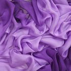 LA MAREY handgemalter Damen Schal aus Seidenchiffon, Violett image number 3