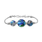 Royal Bali - Abalone Muschel Armband, ca. 19 cm, 925 Silber