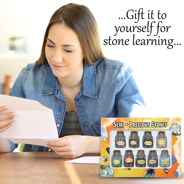 9er-Set Edelstein Heilungsflaschen image number 3