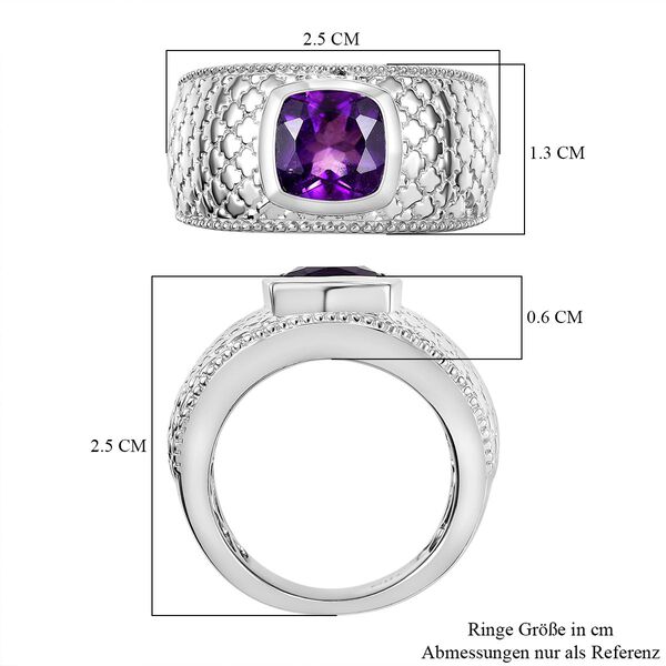 Afrikanischer Amethyst-Ring in Silberton - 1,98 ct. image number 7