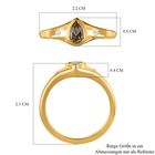 AAA Turkizit Ring, 925 Silber vergoldet, ca. 0.47 ct image number 6