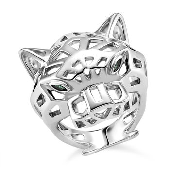 Gr&uuml;ner Zirkonia Ring Nickelfreies Messing (Gr&ouml;&szlig;e 18.00)