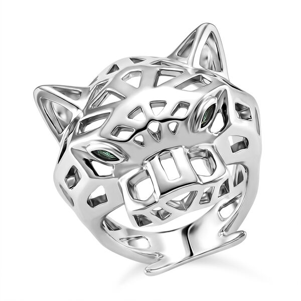 Gr&uuml;ner Zirkonia Ring Nickelfreies Messing (Gr&ouml;&szlig;e 18.00)