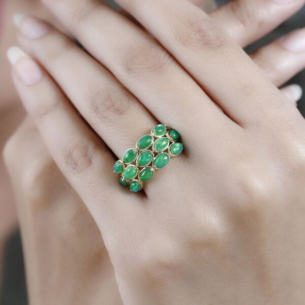 AA gr&uuml;ner &auml;thiopischer Welo Opal-Ring - 1,70 ct. image number 3