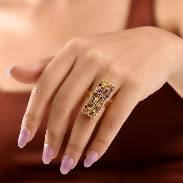 GP Italian Garden Kollektion - AA Multi-Edelstein und blauer Saphir Ring - 2,70 ct. image number 4