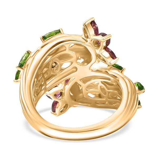 GP Italian Garden Kollektion- Rhodolith Granat, Chromdiopsid, Zirkon und blauer Saphir Ring - 3,24 ct. image number 7