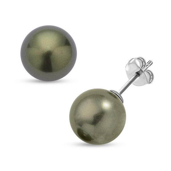 2er Set, Grüne Muschelperlen-Anhänger mit 50 cm Kette und Ohrringe- 45 Ct. image number 5