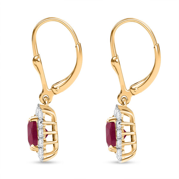 D'Joy AA afrikanische Rubin und Moissanit Ohrringe - 5,78 ct. image number 4