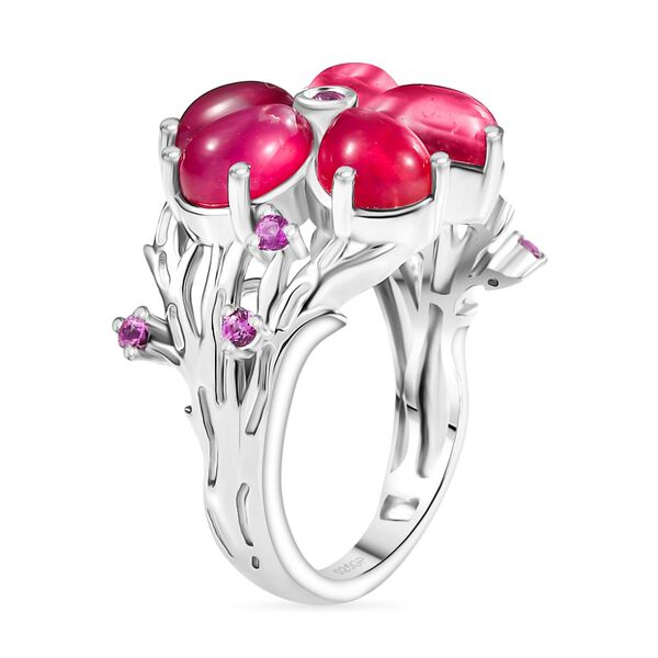 GP Italian Garden Kollektion - Maulbeer Mondstein, rosa Saphir, Kanchanaburi blauer Saphir Ring - 4,30 ct. image number 5