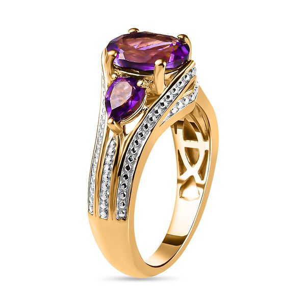 GP Art Déco Kollektion - Lusaka Amethyst und blauer Saphir-Ring - 2,23 ct. image number 5