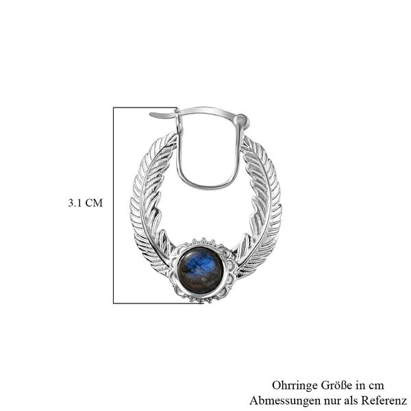 AAA Labradorit Ohrringe - 3,37 ct. image number 6