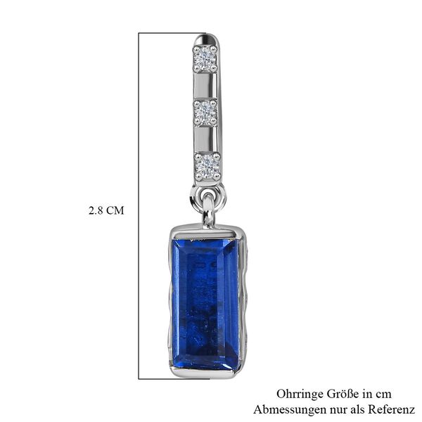 Ceylonfarbener Quarz Ohrringe, ca. 3,92 ct. image number 6