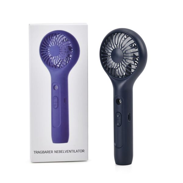 Mini-Handventilator mit Nebelspray, navyblau image number 10