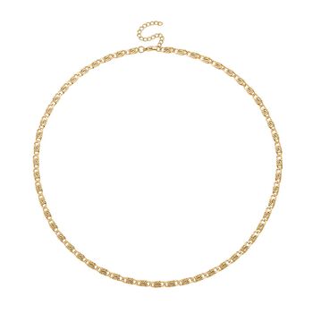 K&ouml;nigskette, Reiner Edelstahl, ca. 50 cm, Goldfarben