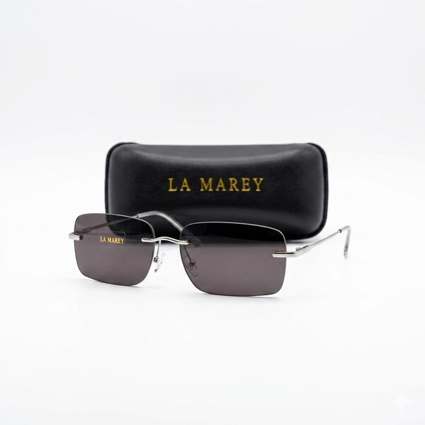 LA MAREY rechteckige Sonnenbrille mit polarisierten Komfortgl&auml;sern, UV400 Schutz, Schwarz image number 3