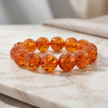 Synthetischer Bernstein Armband 19 cm
