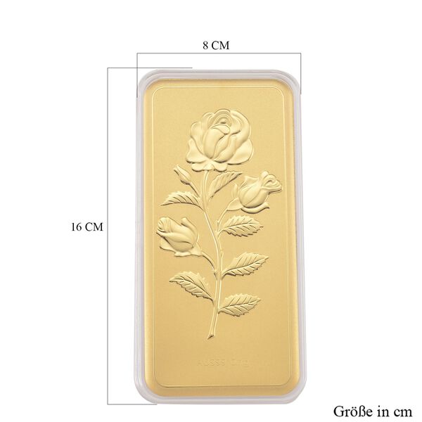 999er Gold-Pl&auml;ttchen mit Rosendesign image number 4