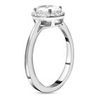 Moissanit-Ring, 925 Silber Platin  ca. 1,48 ct image number 3