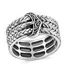 Royal Bali Kollektion - Schnallen-Ring, 925 Silber (Größe 17.00) ca. 7,69g