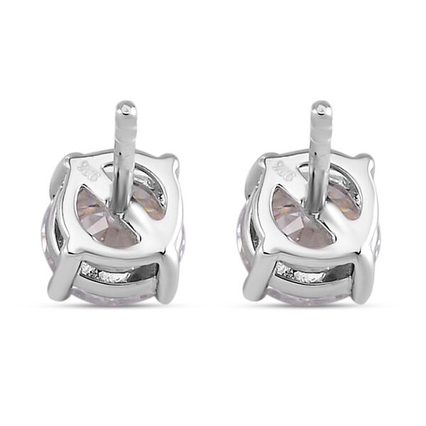 Moissanit Ohrringe 925 Silber platiniert ca. 1,98 ct. image number 6