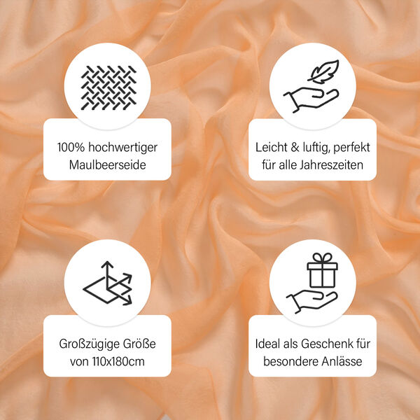 LA MAREY Chiffon Seiden Schal image number 4