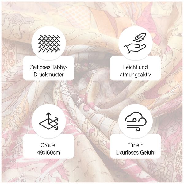 Seiden Schal, orange image number 5