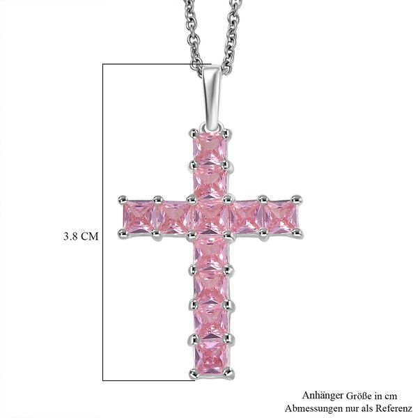 D'Joy Lustro Stella Rosa Zirkonia Schmuckset ca. 50 cm 925 Silber und Edelstahl image number 6