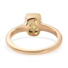 Peridot Solitär Ring 925 Silber 585 Vergoldet image number 5