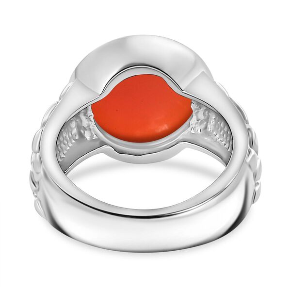 Orange Onyx Ring - 6,93 ct. image number 6
