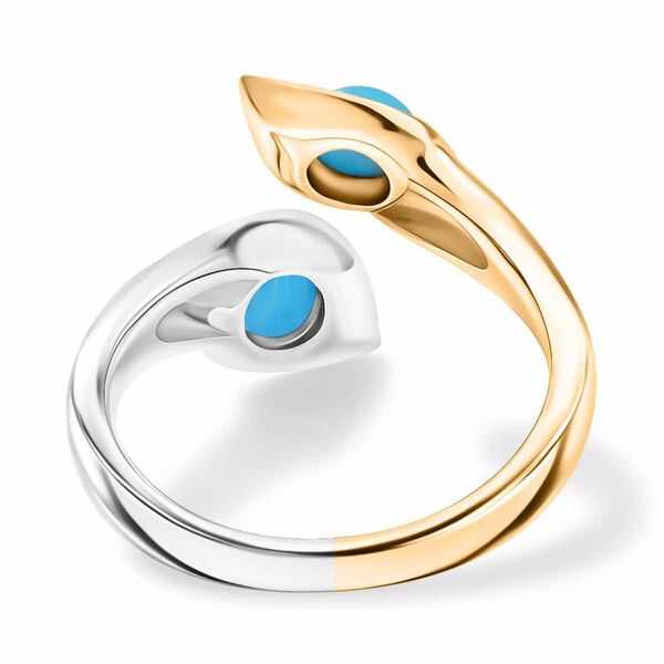 AA Sleeping Beauty T&uuml;rkis zweifarbiger Ring - 1 ct. image number 6