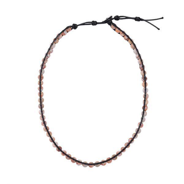 Karte Jaspis Halskette ca. Flexibles cm ca. 80.00 ct image number 2