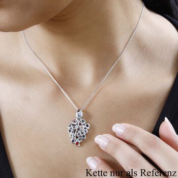 AA mehrfarbiger Saphir-Anh&auml;nger - 1,34 ct.