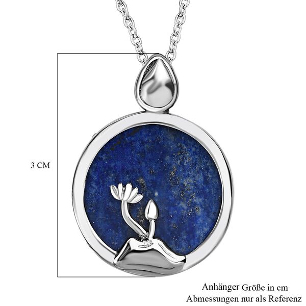 Lapislazuli Anh&auml;nger  Edelstahl ca. 22,52 ct. image number 7