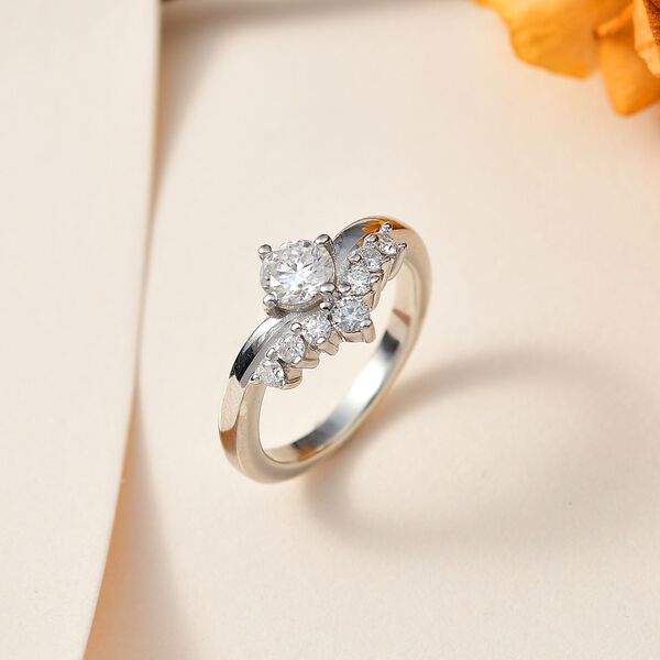 Moissanit Ring, ca. 0,72 ct image number 2