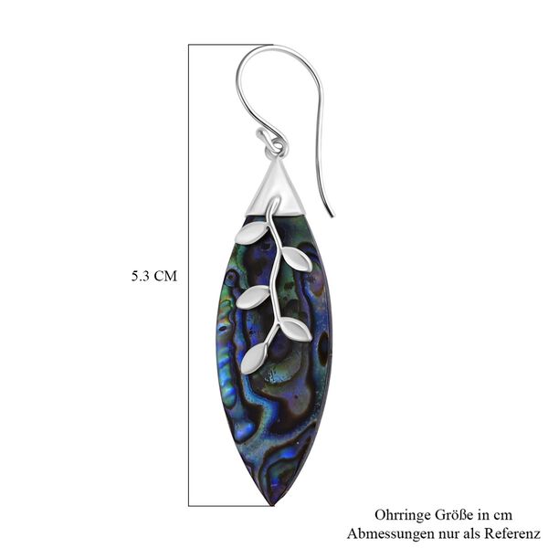 Abalone Muschel Ohrringe 925 Silber ca. image number 4