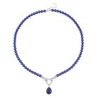 Lapislazuli, Blauer Muschelkernperle Halskette ca. 60 cm Standard